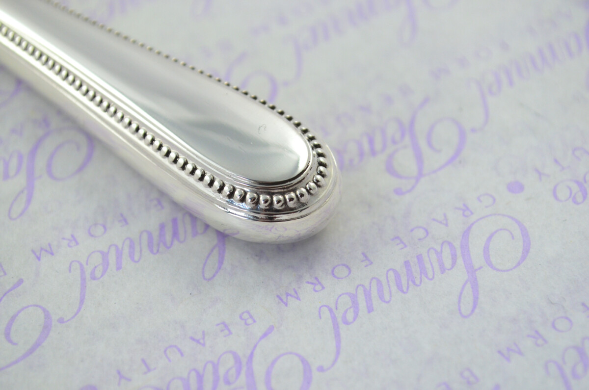 A. Haviland-Nye Cased Sheffield Sterling Silver Handled Letter Opener Bead Pattern 1973 - Image 3