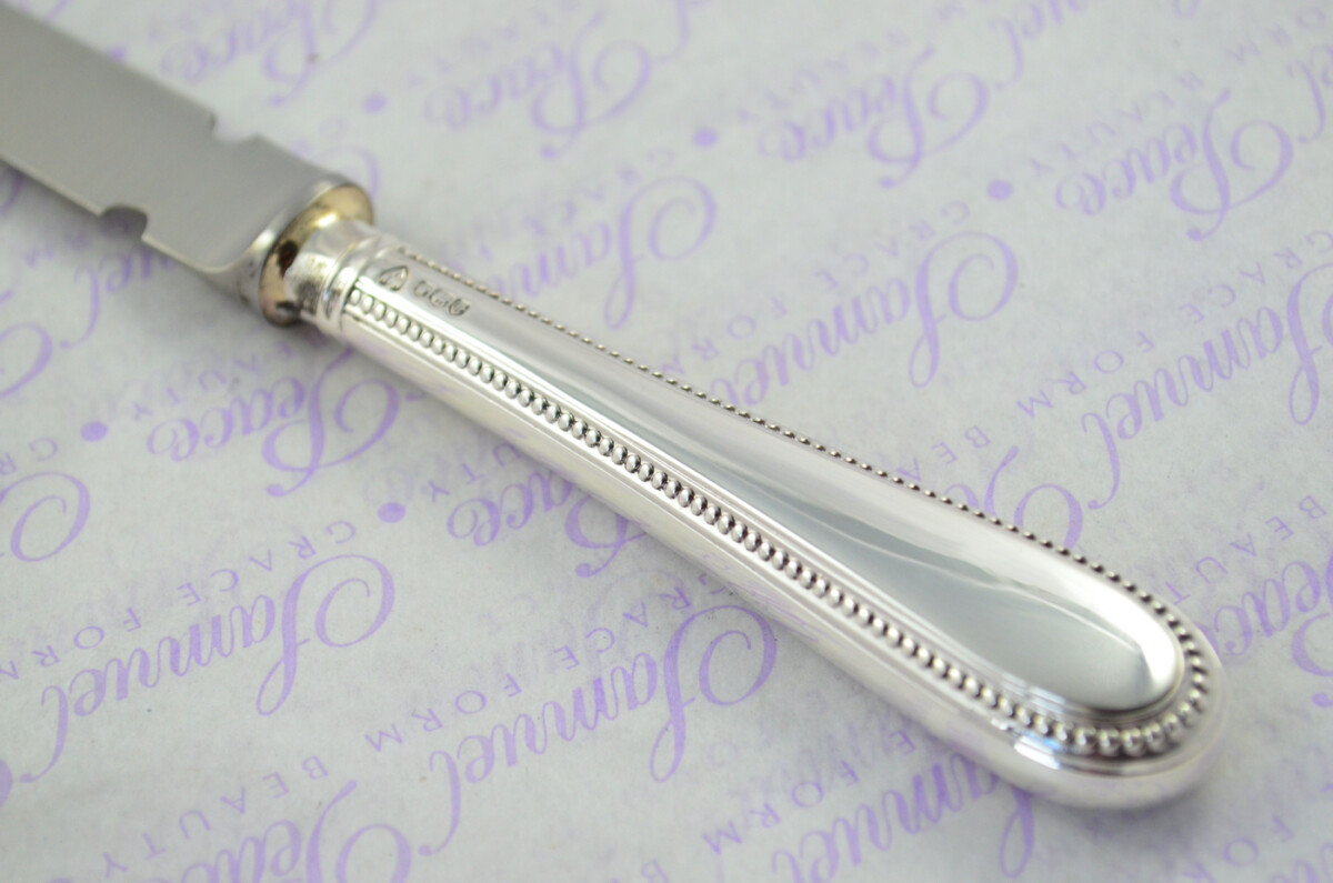 A. Haviland-Nye Cased Sheffield Sterling Silver Handled Letter Opener Bead Pattern 1973 - Image 4