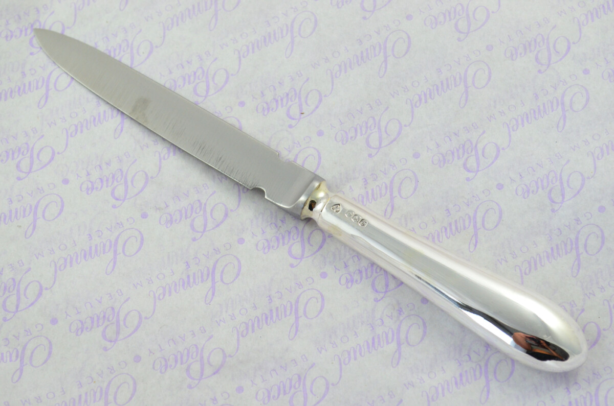 A. Haviland-Nye Cased Sheffield Sterling Silver Handled Letter Opener Old English Pattern 1973 - Image 2