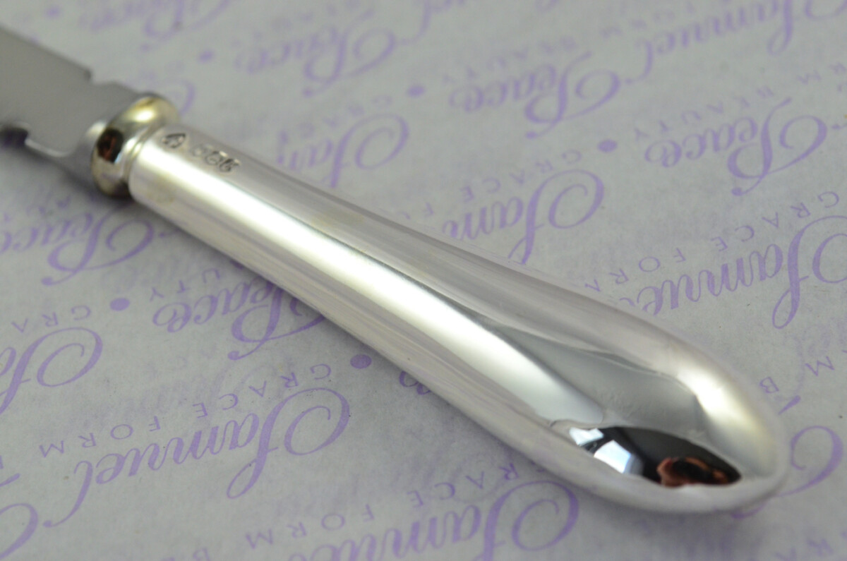 A. Haviland-Nye Cased Sheffield Sterling Silver Handled Letter Opener Old English Pattern 1973 - Image 4