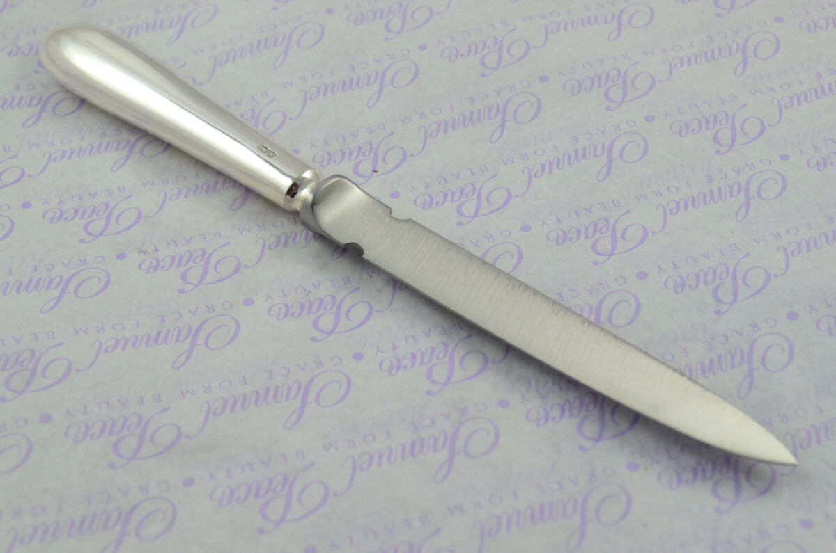 A. Haviland-Nye Cased Sheffield Sterling Silver Handled Letter Opener Old English Pattern 1973 - Image 7