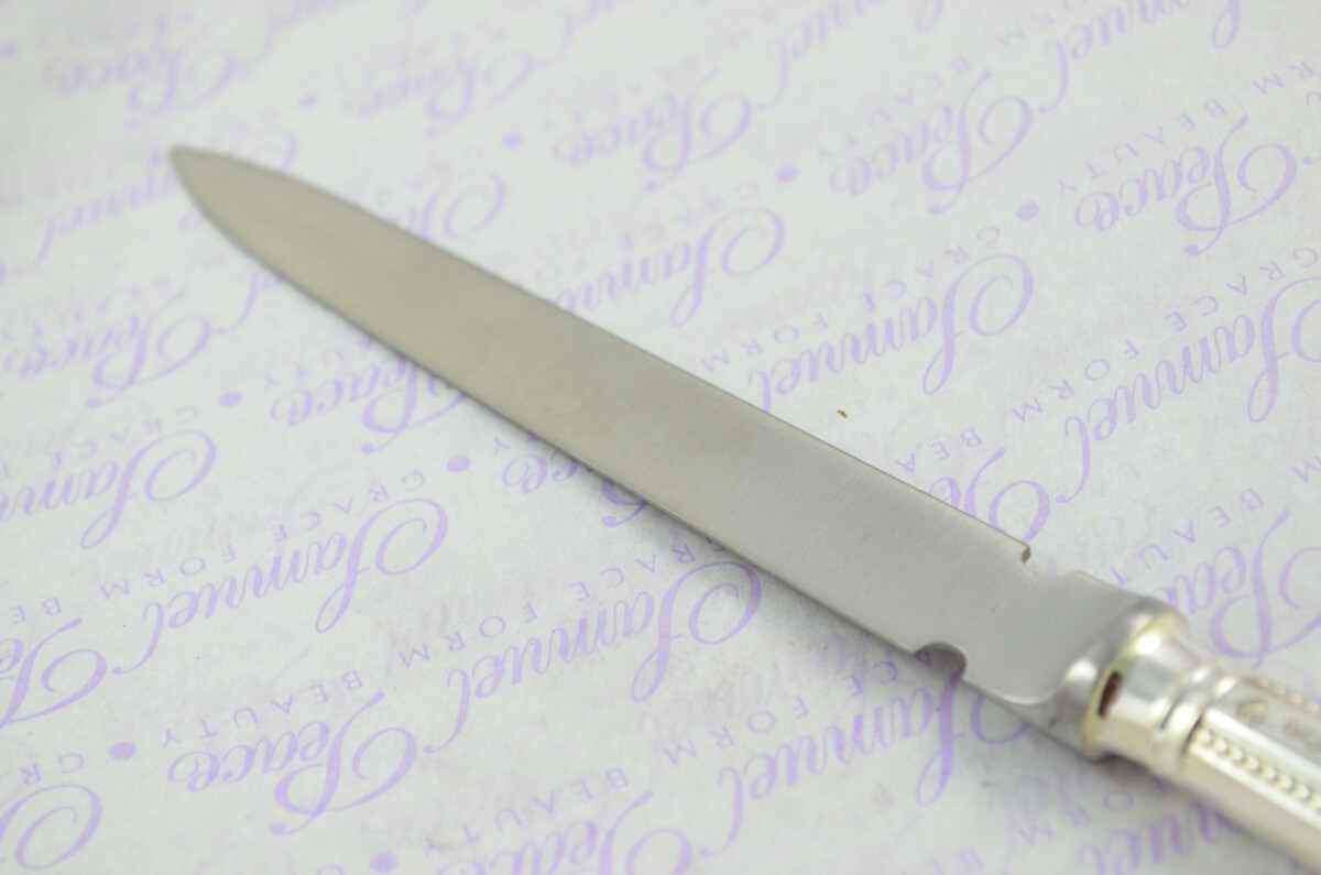 A. Haviland-Nye Cased Sheffield Sterling Silver Handled Letter Opener Bead Pattern 1973 - Image 5