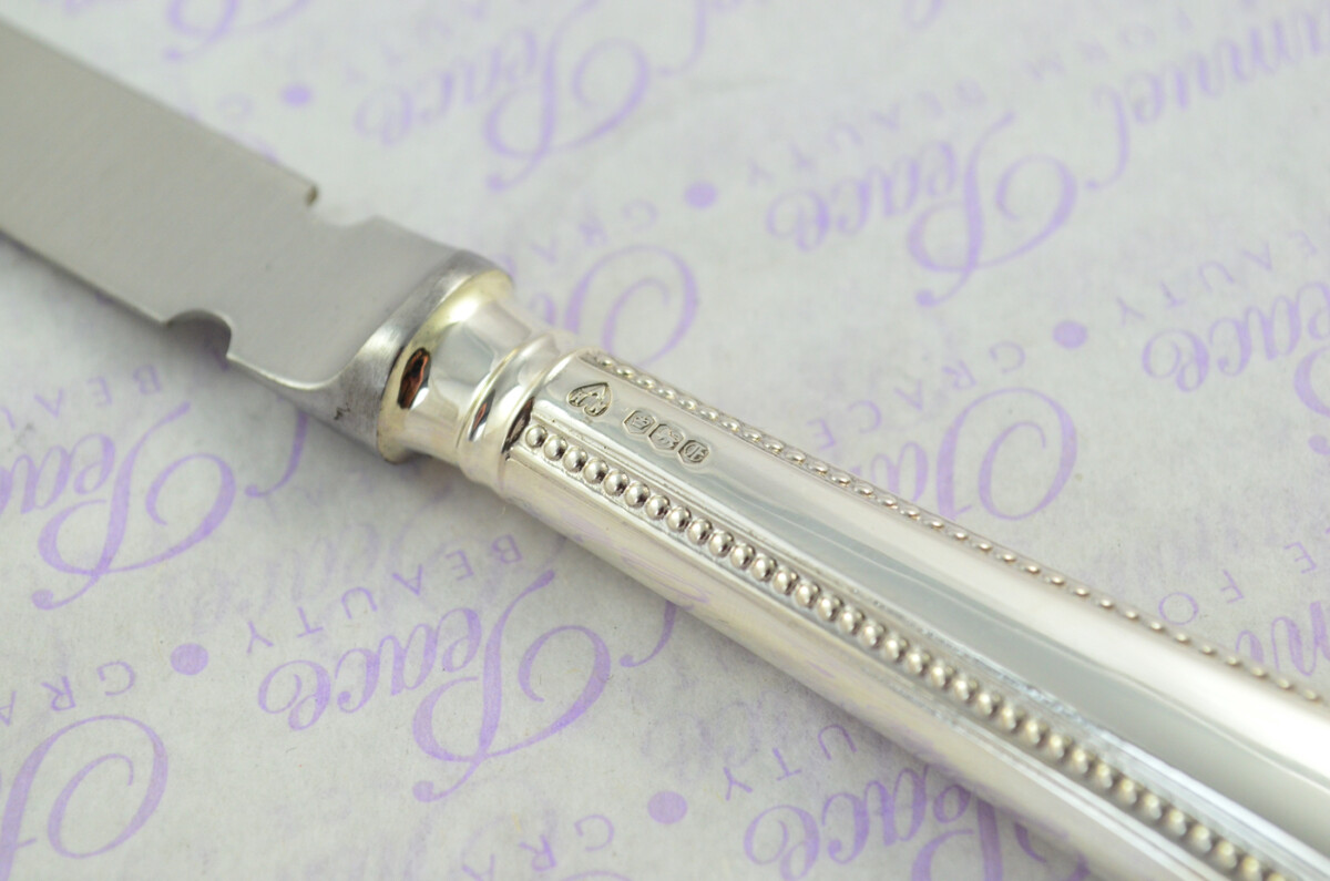A. Haviland-Nye Cased Sheffield Sterling Silver Handled Letter Opener Bead Pattern 1973 - Image 7