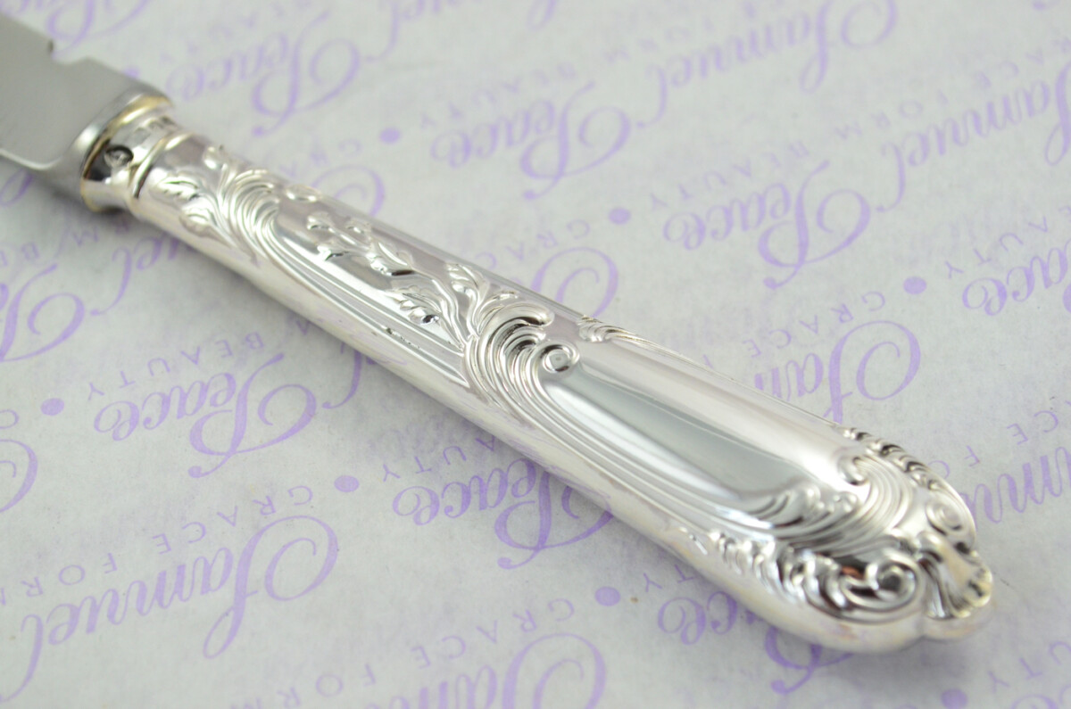 A. Haviland-Nye Cased Sheffield Sterling Silver Handled Letter Opener La Regence Pattern 1982 - Image 4