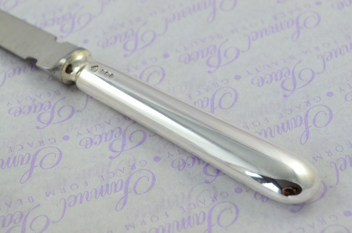 A. Haviland-Nye Cased Sheffield Sterling Silver Handled Letter Opener Candle End Pattern 1972 - Image 4