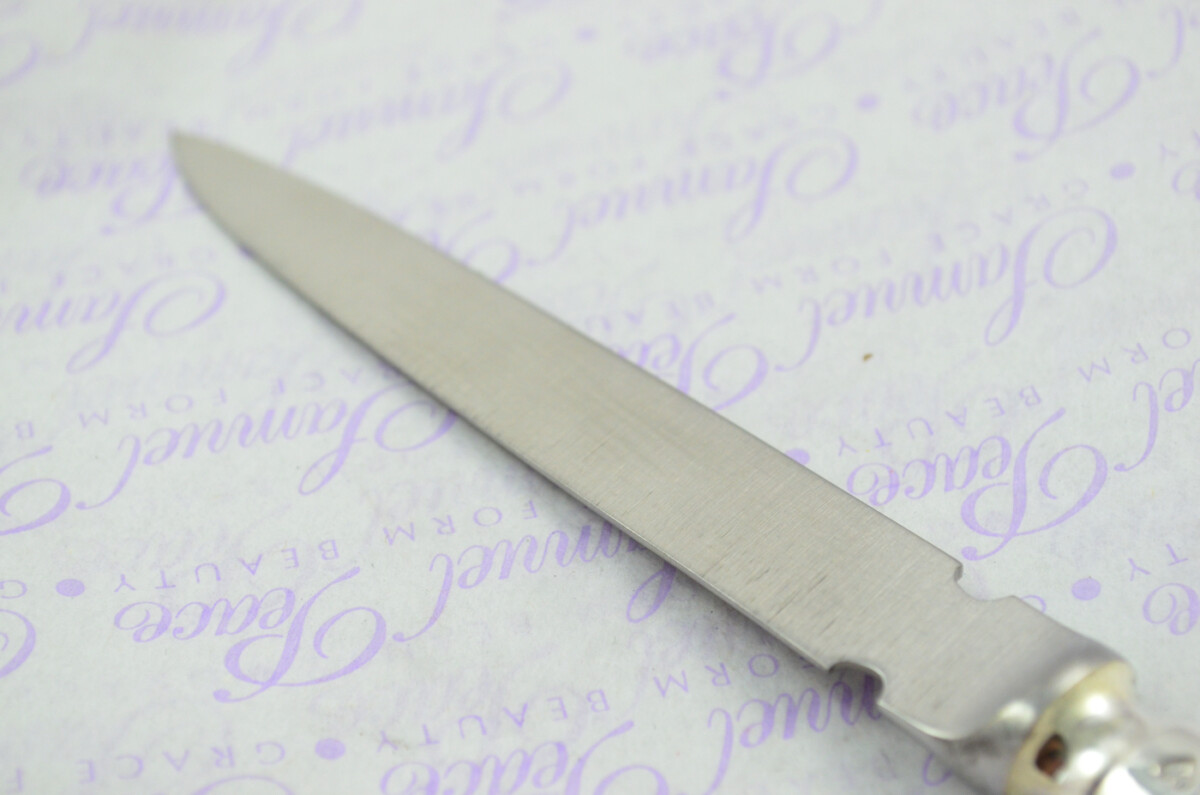 A. Haviland-Nye Cased Sheffield Sterling Silver Handled Letter Opener Candle End Pattern 1972 - Image 5