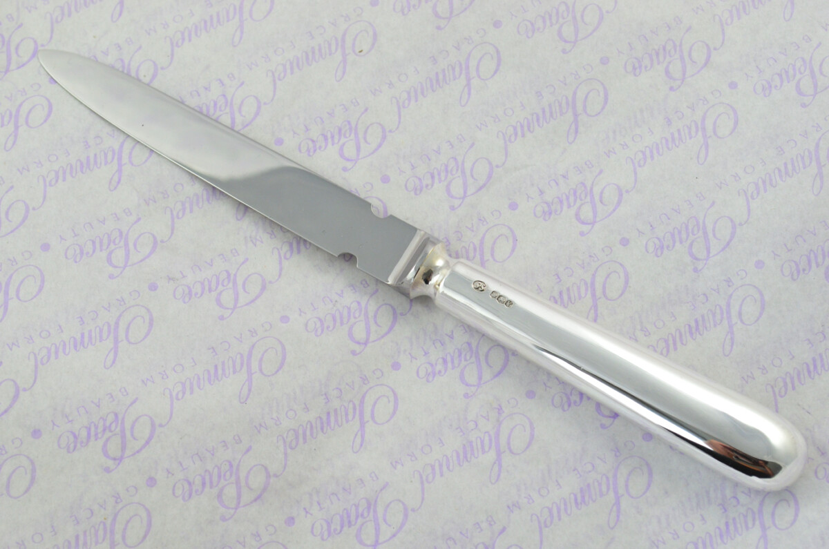Saunders & Shepherd Cased Sheffield Sterling Silver Handled Letter Opener Candle End Pattern 1966 - Image 2