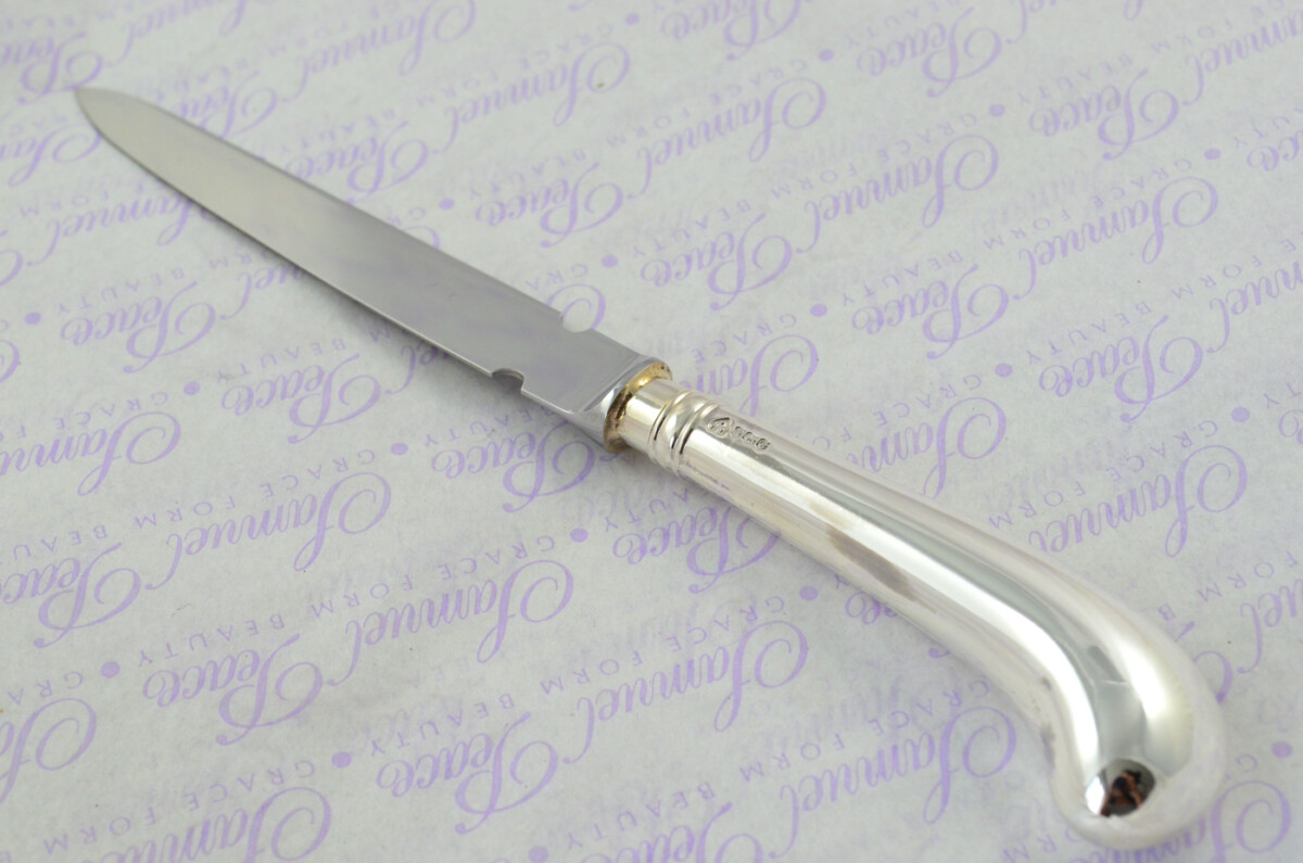 A. Haviland-Nye Cased Sheffield Sterling Silver Handled Letter Opener Pistol Pattern 1973 - Image 2
