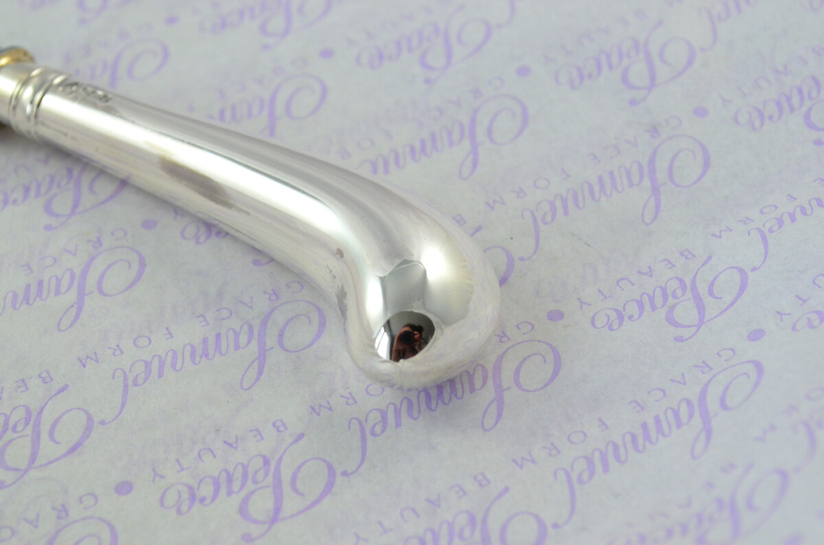 A. Haviland-Nye Cased Sheffield Sterling Silver Handled Letter Opener Pistol Pattern 1973 - Image 3