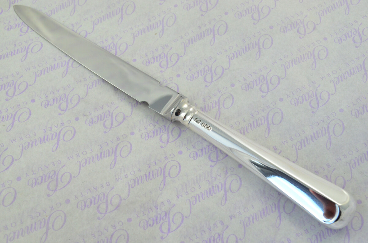 Rattail Pattern Cased Sheffield Sterling Silver Handled Letter Opener 1965 - Image 2