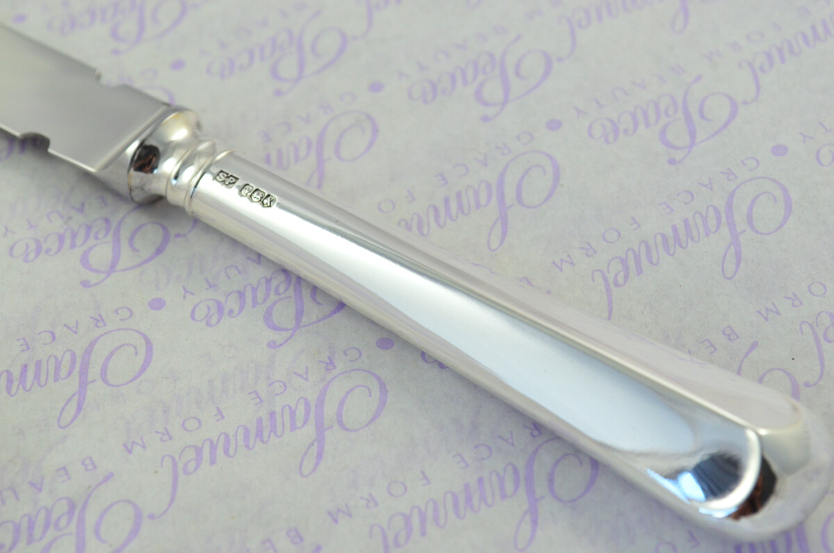 Rattail Pattern Cased Sheffield Sterling Silver Handled Letter Opener 1965 - Image 4