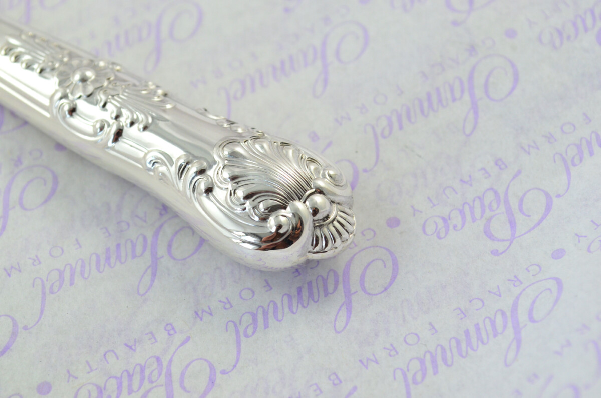 A. Haviland-Nye Cased Sheffield Sterling Silver Handled Letter Opener Queens Pattern 1973 - Image 3