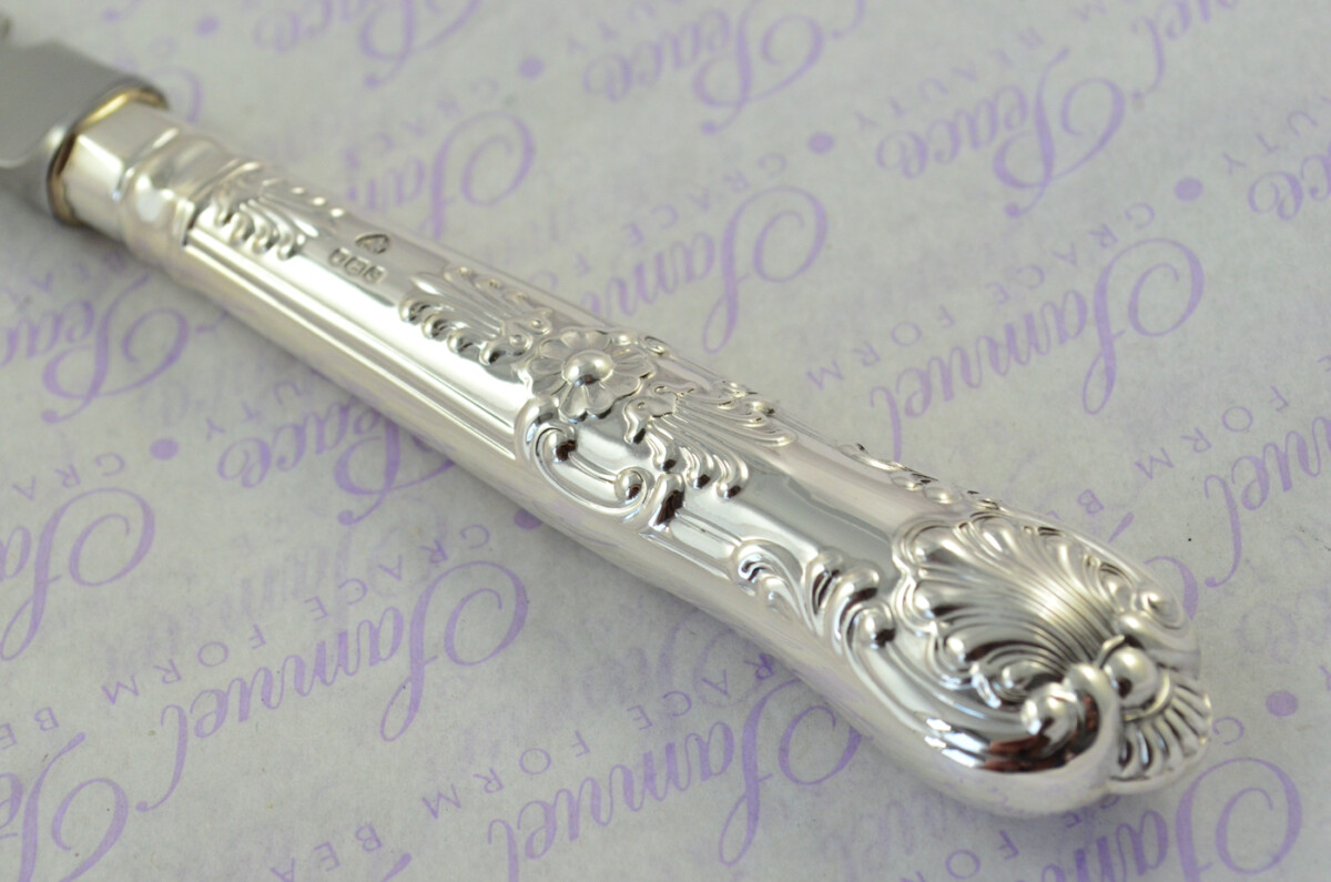 A. Haviland-Nye Cased Sheffield Sterling Silver Handled Letter Opener Queens Pattern 1973 - Image 4