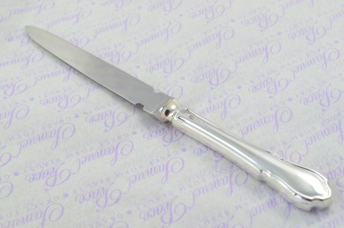 Saunders & Shepherd Cased Sheffield Sterling Silver Handled Letter Opener Dubarry Pattern 1972 - Image 2