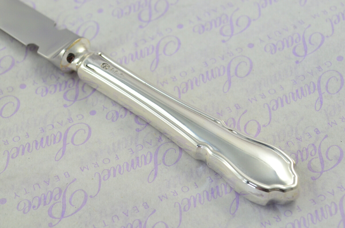 Saunders & Shepherd Cased Sheffield Sterling Silver Handled Letter Opener Dubarry Pattern 1972 - Image 4