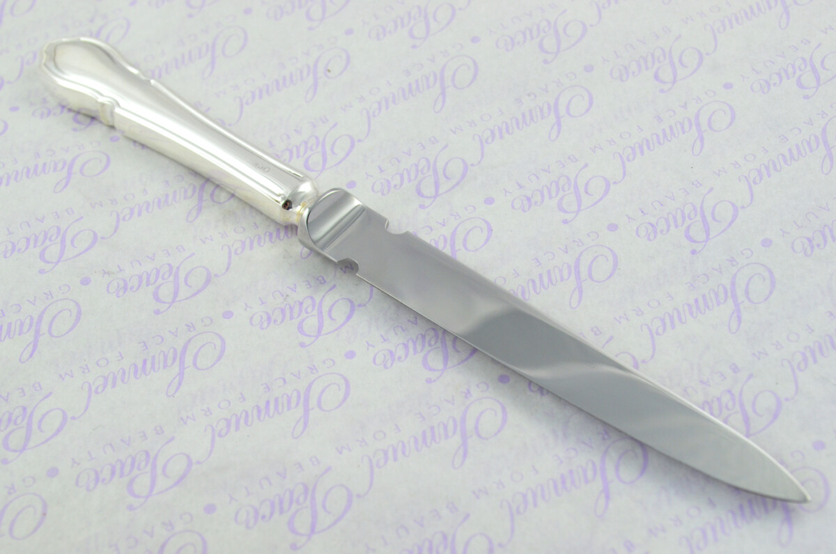 Saunders & Shepherd Cased Sheffield Sterling Silver Handled Letter Opener Dubarry Pattern 1972 - Image 7