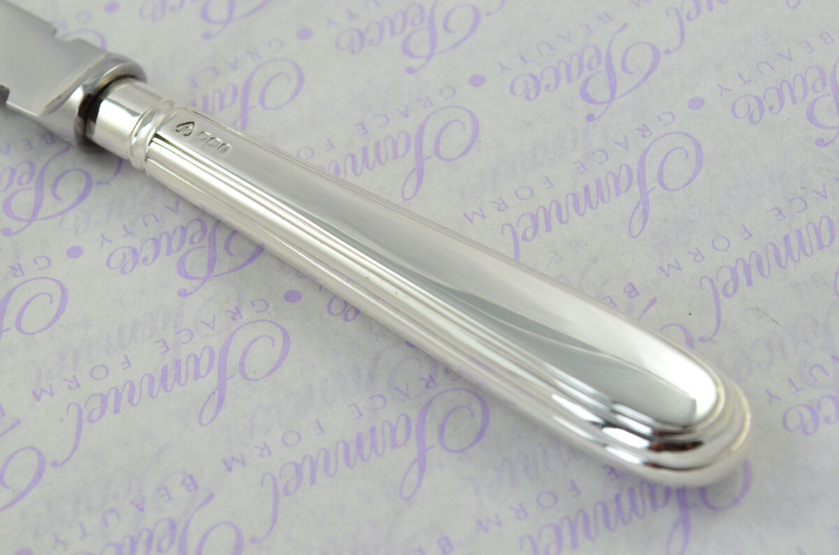 A. Haviland-Nye Cased Sheffield Sterling Silver Handled Letter Opener Old English Thread Pattern 1972 - Image 4