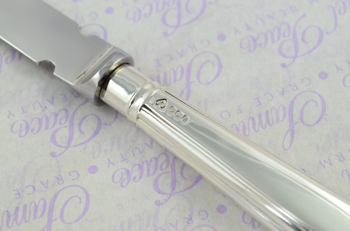 A. Haviland-Nye Cased Sheffield Sterling Silver Handled Letter Opener Old English Thread Pattern 1972 - Image 5