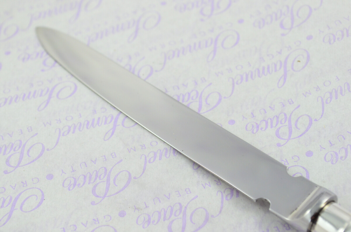 A. Haviland-Nye Cased Sheffield Sterling Silver Handled Letter Opener Old English Thread Pattern 1972 - Image 6