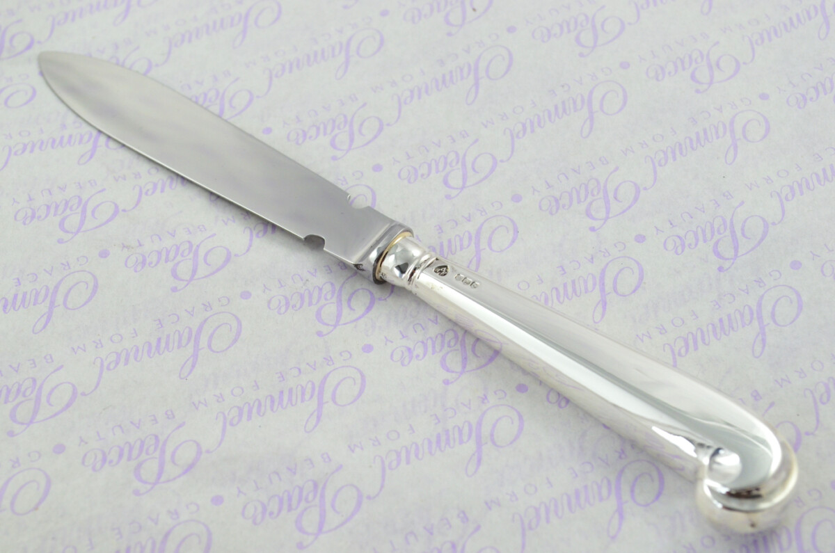A. Haviland-Nye Cased Sheffield Sterling Silver Handled Letter Opener Octagonal Pistol Pattern 1972 - Image 2