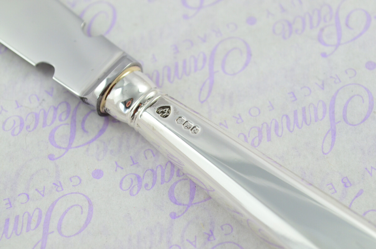 A. Haviland-Nye Cased Sheffield Sterling Silver Handled Letter Opener Octagonal Pistol Pattern 1972 - Image 5