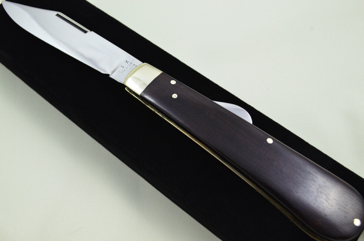 HUGE Lockwood Bros Sheffield Made 1 Bladed Ebony Scaled lock Knife