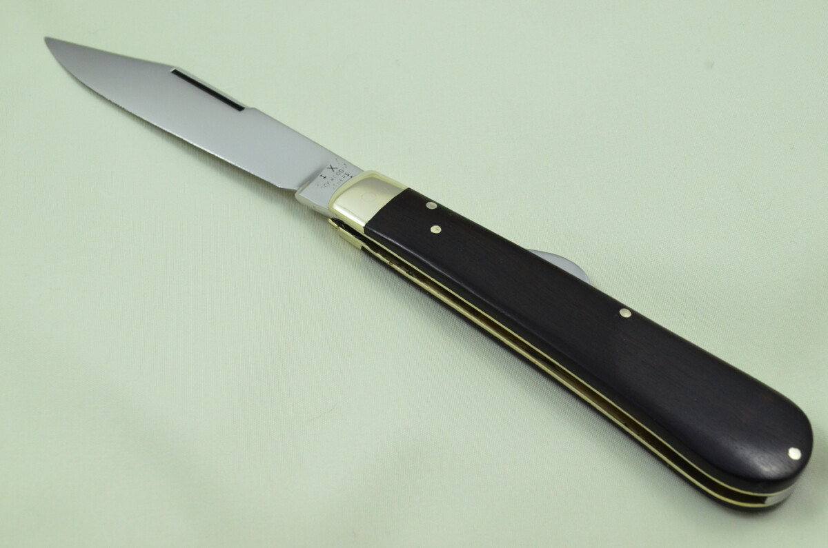 HUGE Lockwood Bros Sheffield Made 1 Bladed Ebony Scaled lock Knife - Image 2