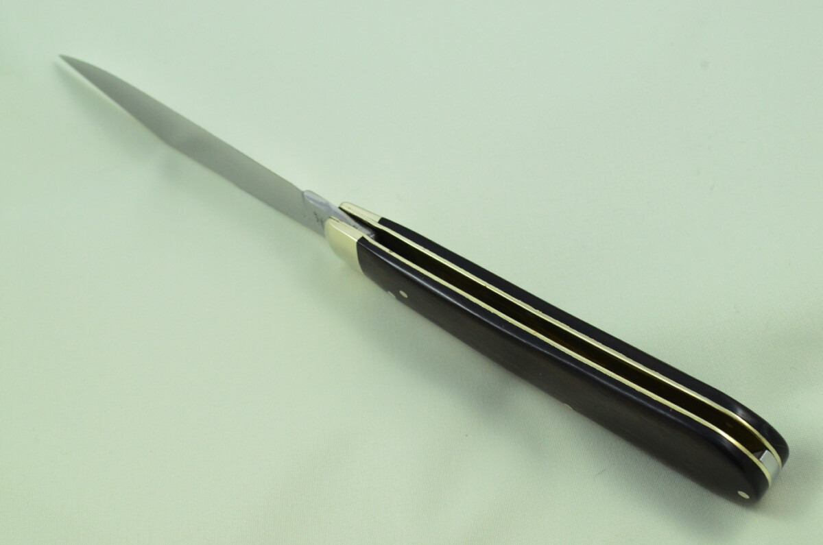 HUGE Lockwood Bros Sheffield Made 1 Bladed Ebony Scaled lock Knife - Image 6