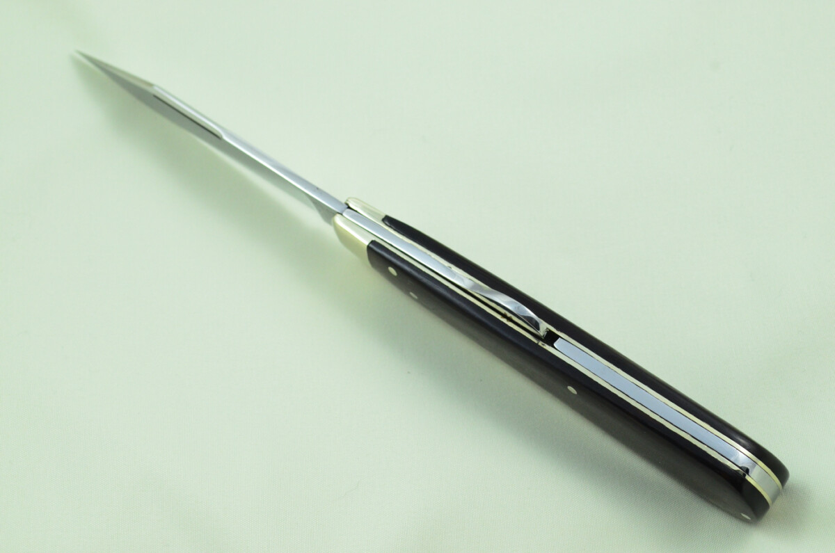 HUGE Lockwood Bros Sheffield Made 1 Bladed Ebony Scaled lock Knife - Image 7