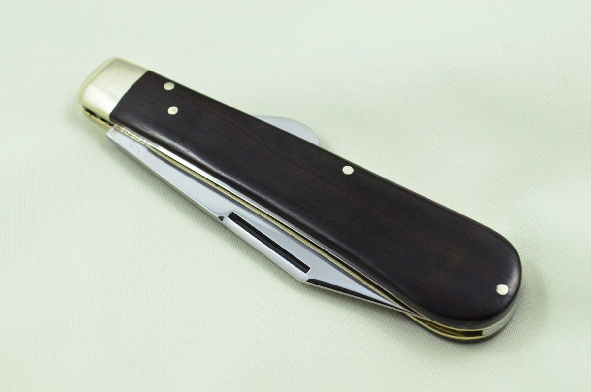 HUGE Lockwood Bros Sheffield Made 1 Bladed Ebony Scaled lock Knife - Image 11