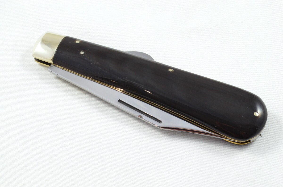 Lockwood Brothers New Old Stock Sheffield Made Pen Pocket Lock Knife with Water Buffalo Scales - Image 7