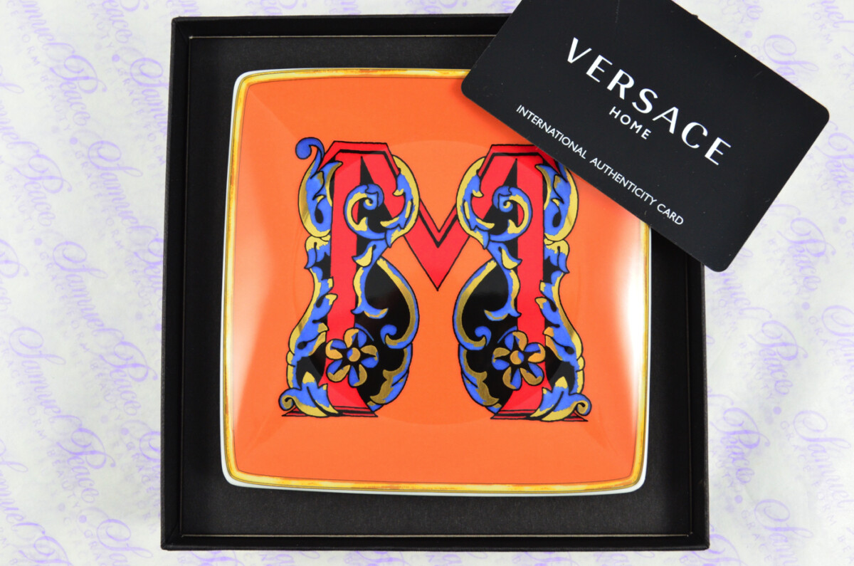 VERSACE ALPHABET M DISH 12CM