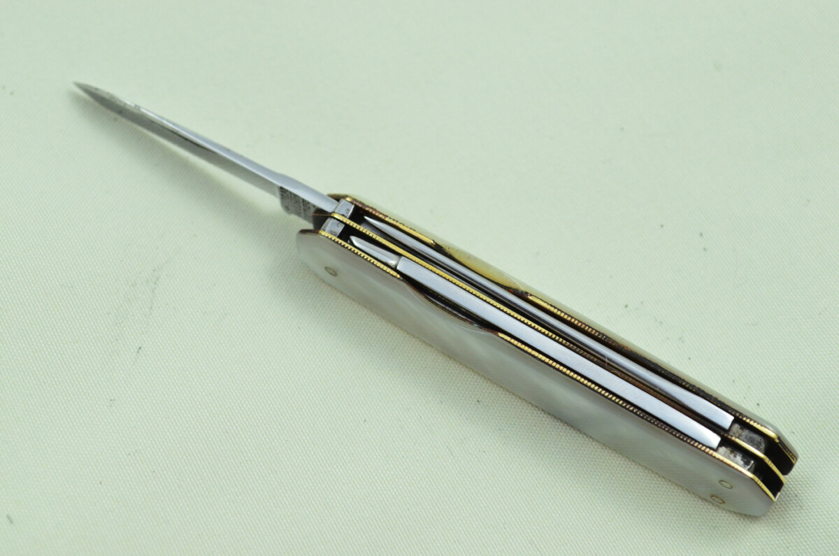Five Blade Fantastic Carbon Steel Bladed Mother Of Pearl Fully Restored Sheffield Made Pen/Pocket Knife c1900 Maker Needham - Image 7