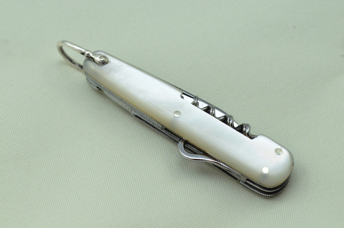 Five Blade Miniature Fantastic Carbon Steel Bladed Mother Of Pearl Fully Restored Sheffield Made Pen/Pocket Knife c1900 Maker Nowill - Image 9