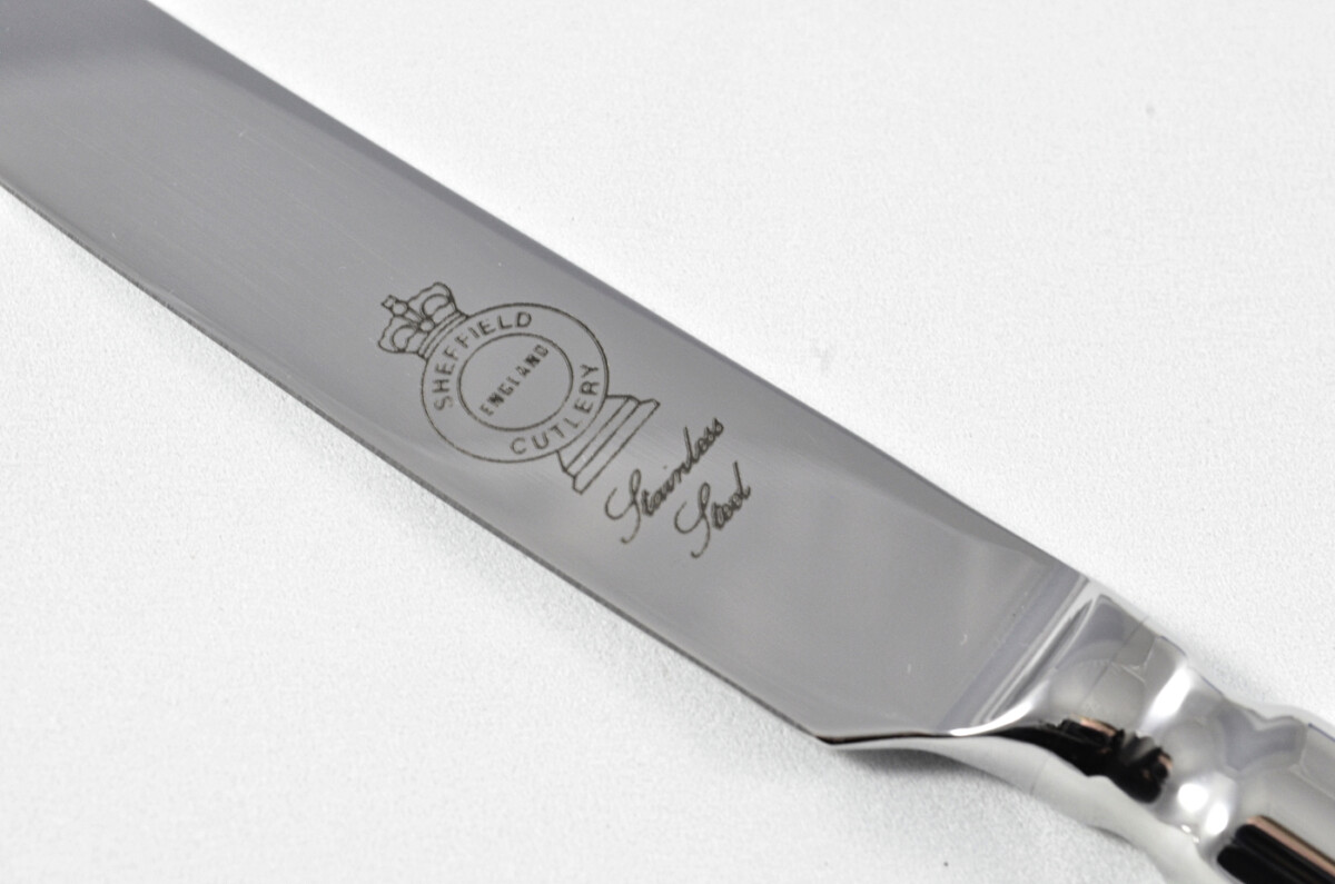 New Old English Pattern 7 Piece place Setting Made in Sheffield England Stainless Steel Cutlery - Image 4