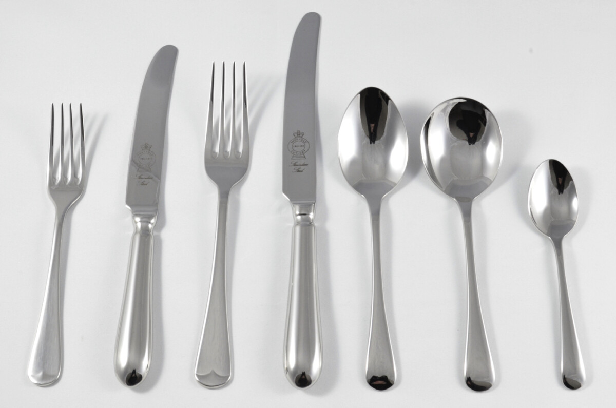 New Old English Pattern 7 Piece place Setting Made in Sheffield England Stainless Steel Cutlery