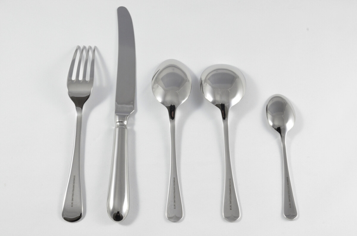 New Old English Pattern 5 Piece place Setting Made in Sheffield England Stainless Steel Cutlery - Image 2