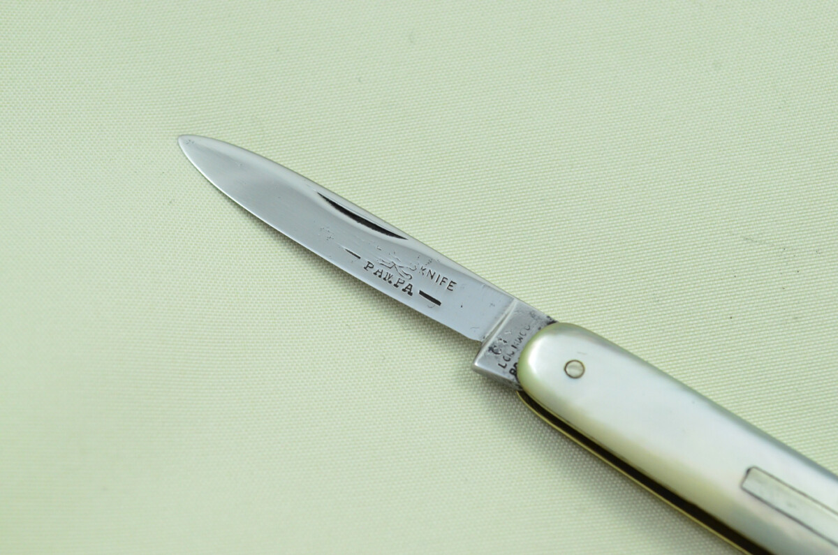 Double Blade Fantastic Carbon Steel Bladed Mother Of Pearl Fully Restored Sheffield Made Pen/Pocket Knife c1900 Maker Lockwood - Image 3