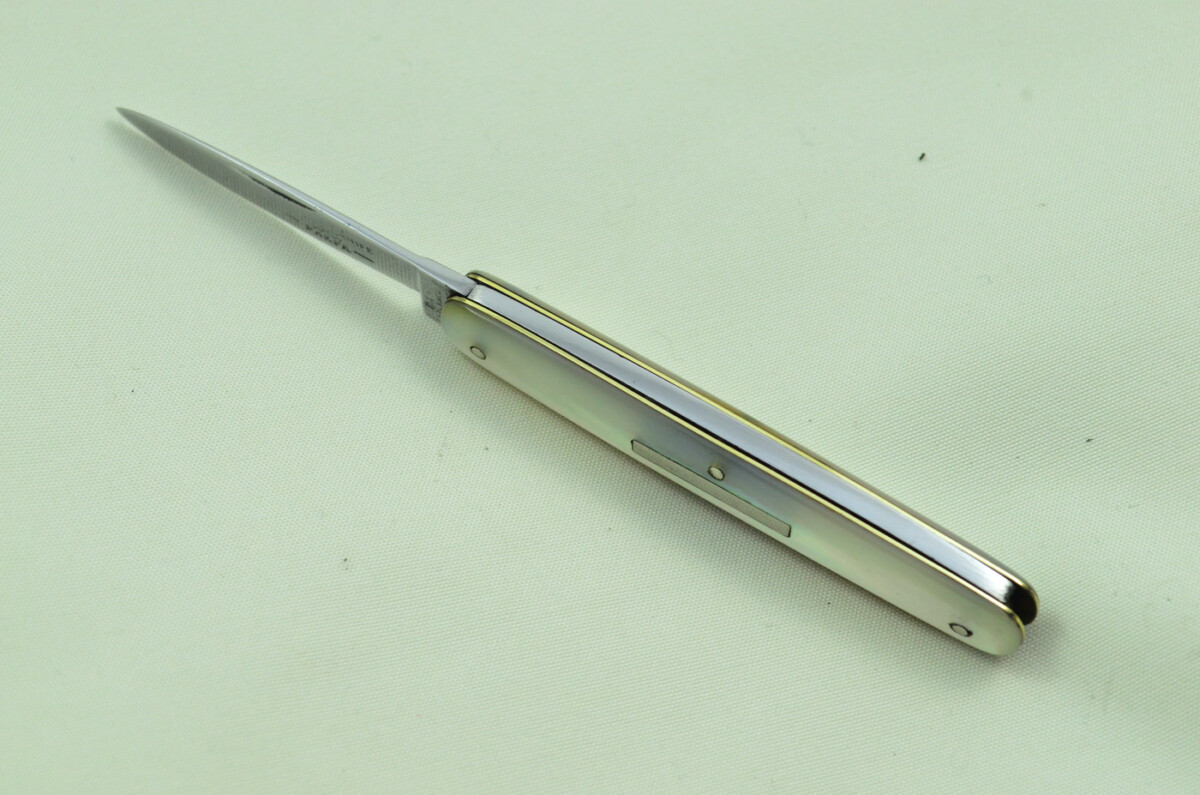 Double Blade Fantastic Carbon Steel Bladed Mother Of Pearl Fully Restored Sheffield Made Pen/Pocket Knife c1900 Maker Lockwood - Image 7