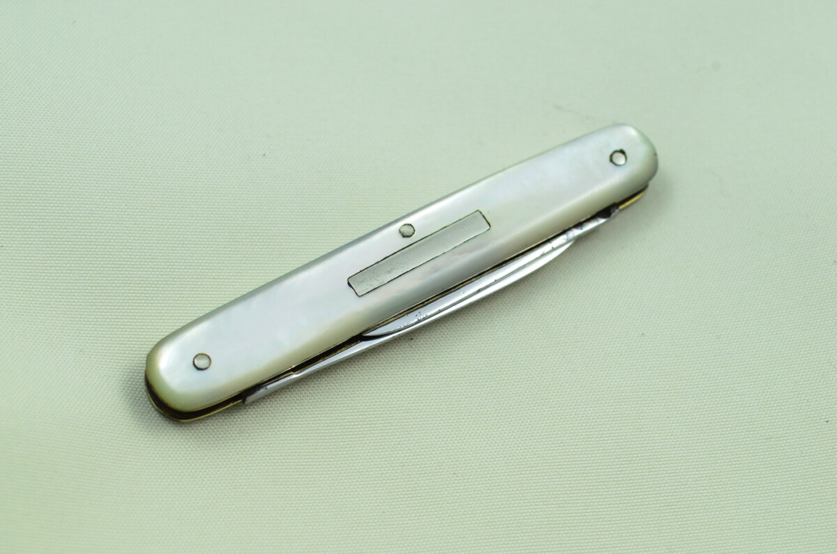Double Blade Fantastic Carbon Steel Bladed Mother Of Pearl Fully Restored Sheffield Made Pen/Pocket Knife c1900 Maker Lockwood - Image 9