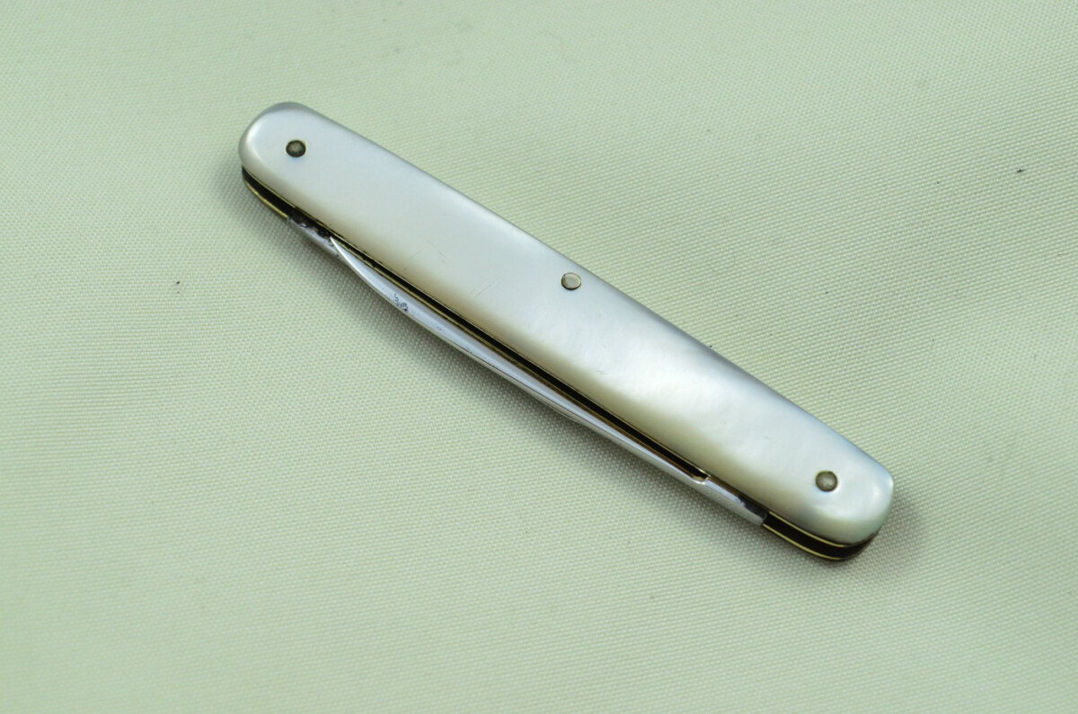 Double Blade Fantastic Carbon Steel Bladed Mother Of Pearl Fully Restored Sheffield Made Pen/Pocket Knife c1900 Maker Lockwood - Image 10