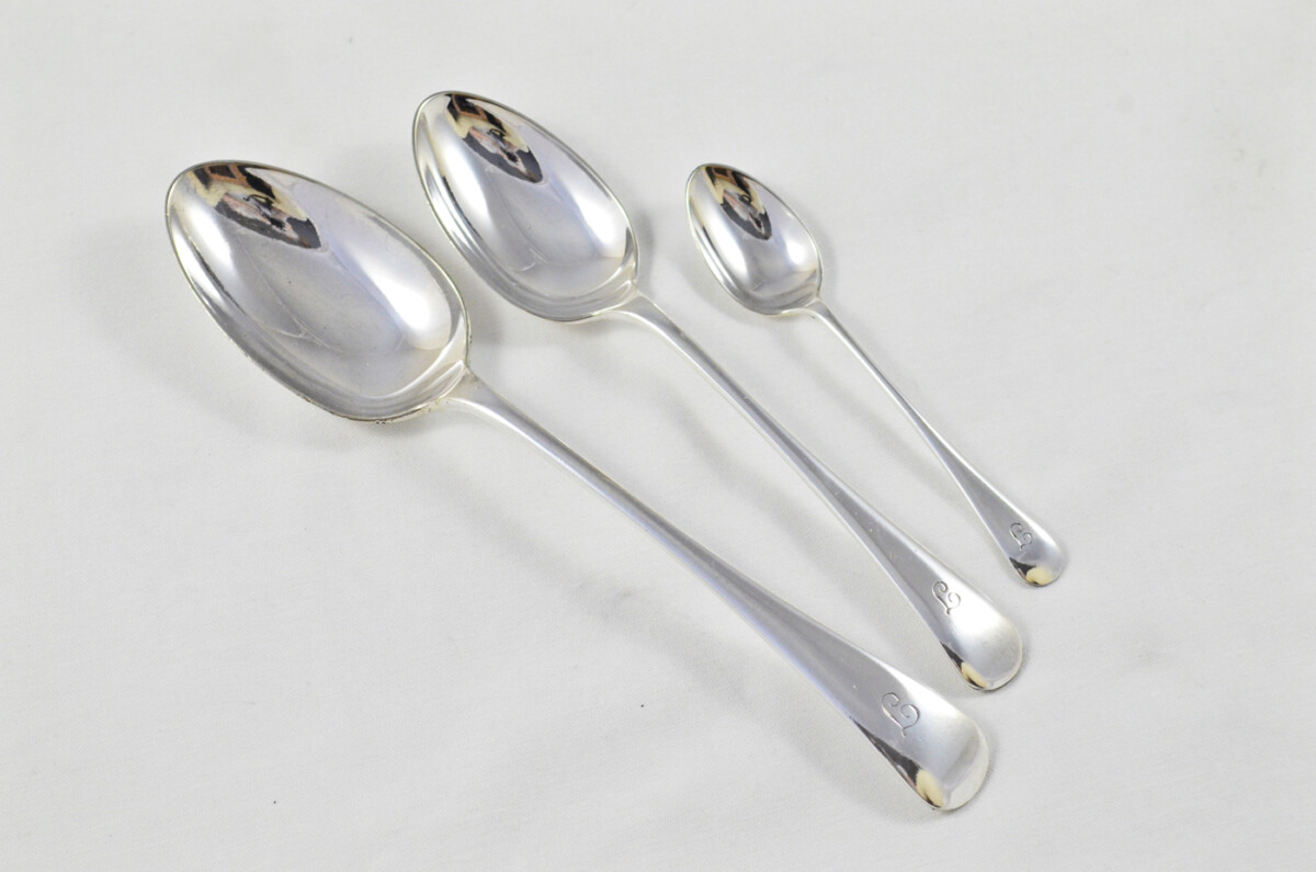 Antique Canteen of Cutlery By Pearce & Sons Ltd  - Silver Plated - Old English Pattern - 102 Pieces - Image 8