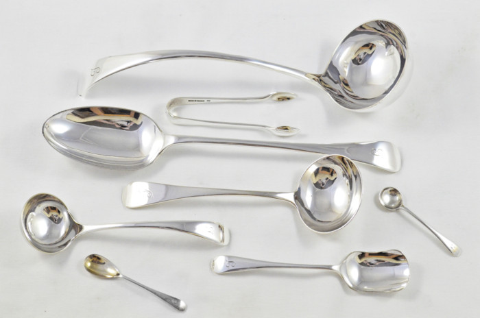 Antique Canteen of Cutlery By Pearce & Sons Ltd  - Silver Plated - Old English Pattern - 102 Pieces - Image 4