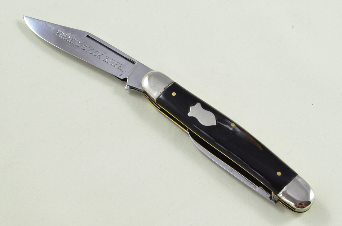 Stock Knife Sheffield Made 3 blade Pen Pocket Folding Knife Water Buffalo Scaled Pen Knife - Image 5