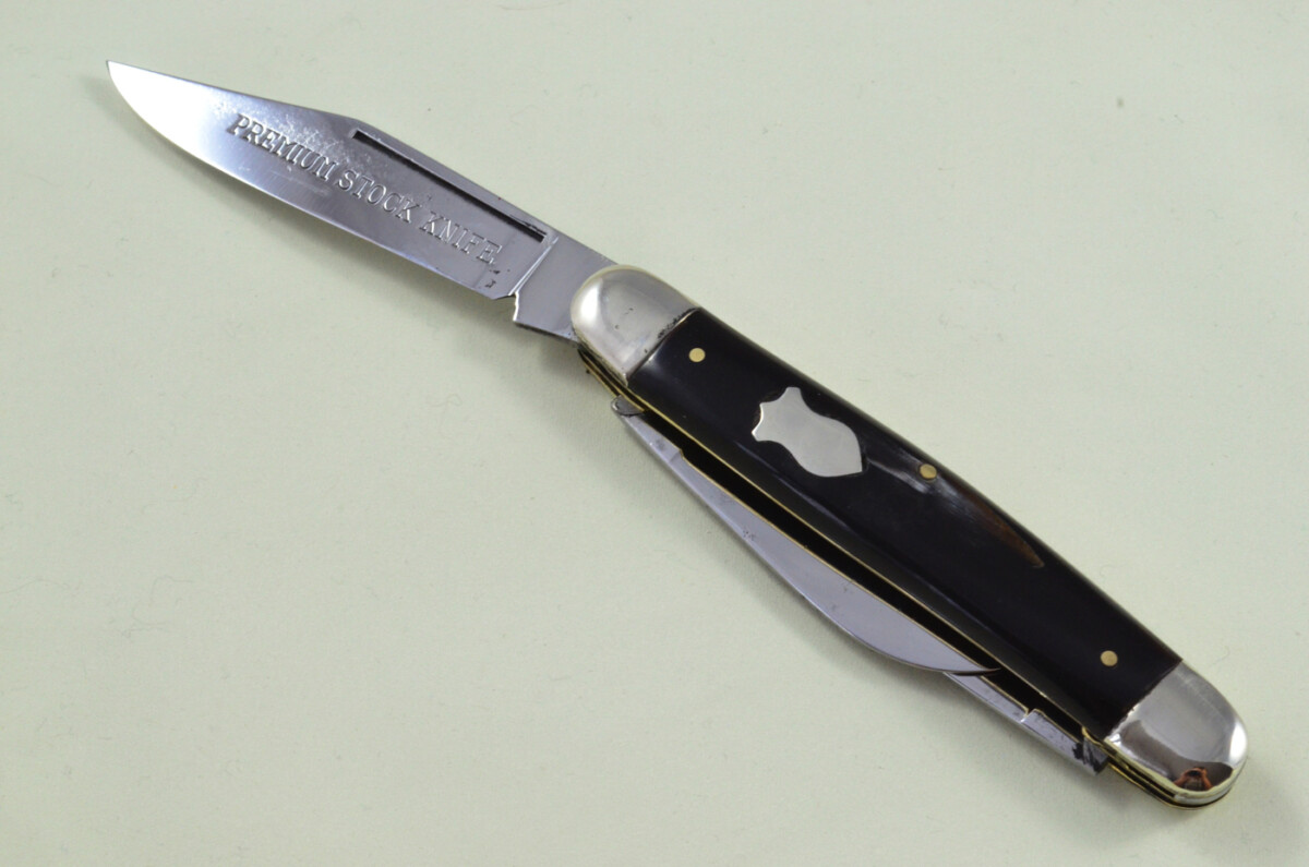 Stock Knife Sheffield Made 3 blade Pen Pocket Folding Knife Water Buffalo Scaled Pen Knife - Image 6