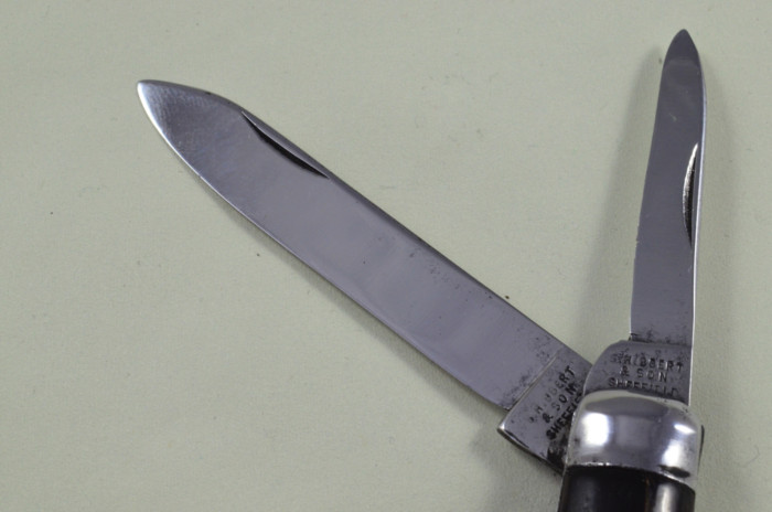 S Hibbert Sheffield Made 4 blade Pen Pocket Folding Knife Water Buffalo Scaled Pen Knife - Image 4