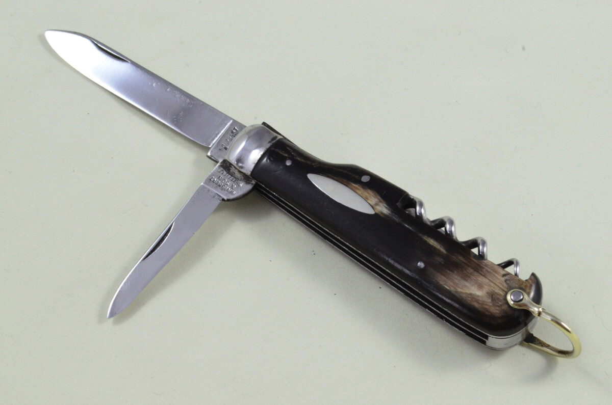 S Hibbert Sheffield Made 4 blade Pen Pocket Folding Knife Water Buffalo Scaled Pen Knife - Image 9