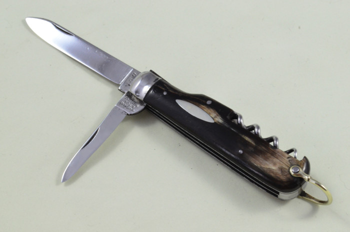 S Hibbert Sheffield Made 4 blade Pen Pocket Folding Knife Water Buffalo Scaled Pen Knife - Image 9