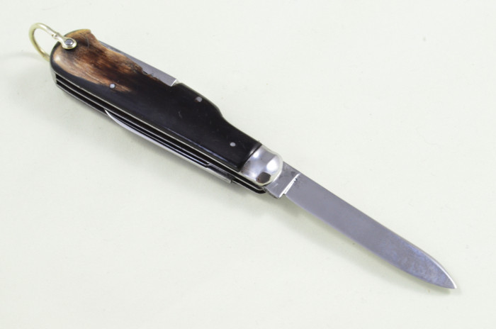 S Hibbert Sheffield Made 4 blade Pen Pocket Folding Knife Water Buffalo Scaled Pen Knife - Image 11