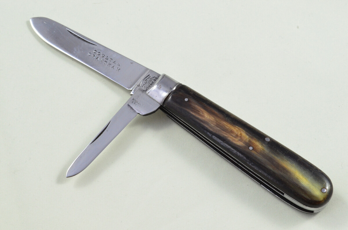 Taylors Eye Witness Sheffield Made 2 blade Pen Pocket Folding Knife Water Buffalo Scaled Pen Knife